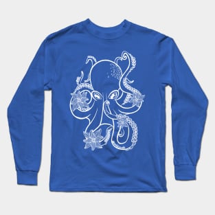 Octopus and Flowers Long Sleeve T-Shirt